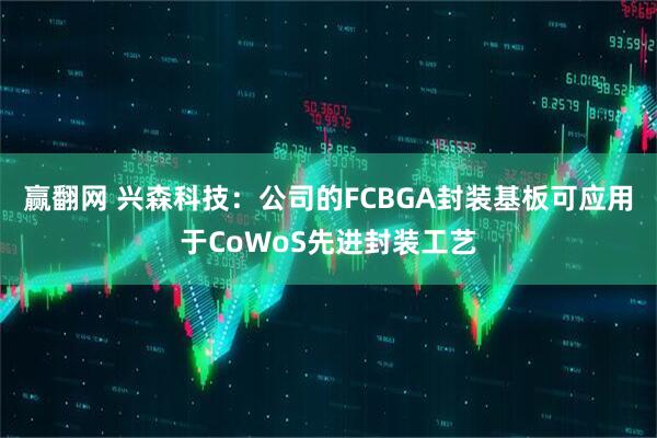 赢翻网 兴森科技：公司的FCBGA封装基板可应用于CoWoS先进封装工艺