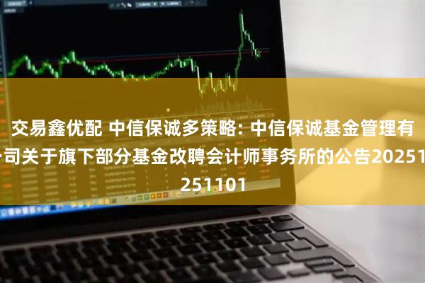 交易鑫优配 中信保诚多策略: 中信保诚基金管理有限公司关于旗下部分基金改聘会计师事务所的公告20251101