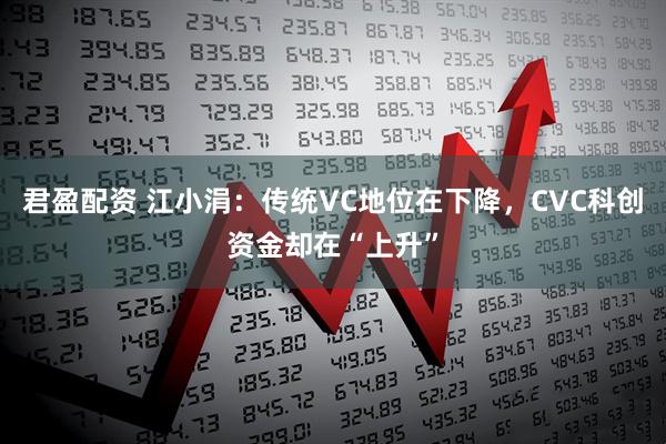 君盈配资 江小涓：传统VC地位在下降，CVC科创资金却在“上升”